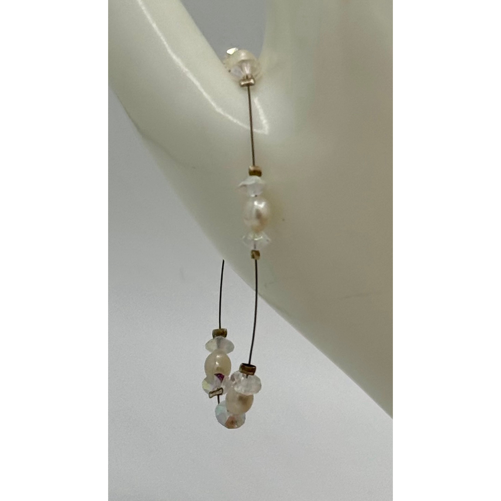 Sterling Silver & Genuine Pearl Y2K Bracelet - Picture 1 of 1